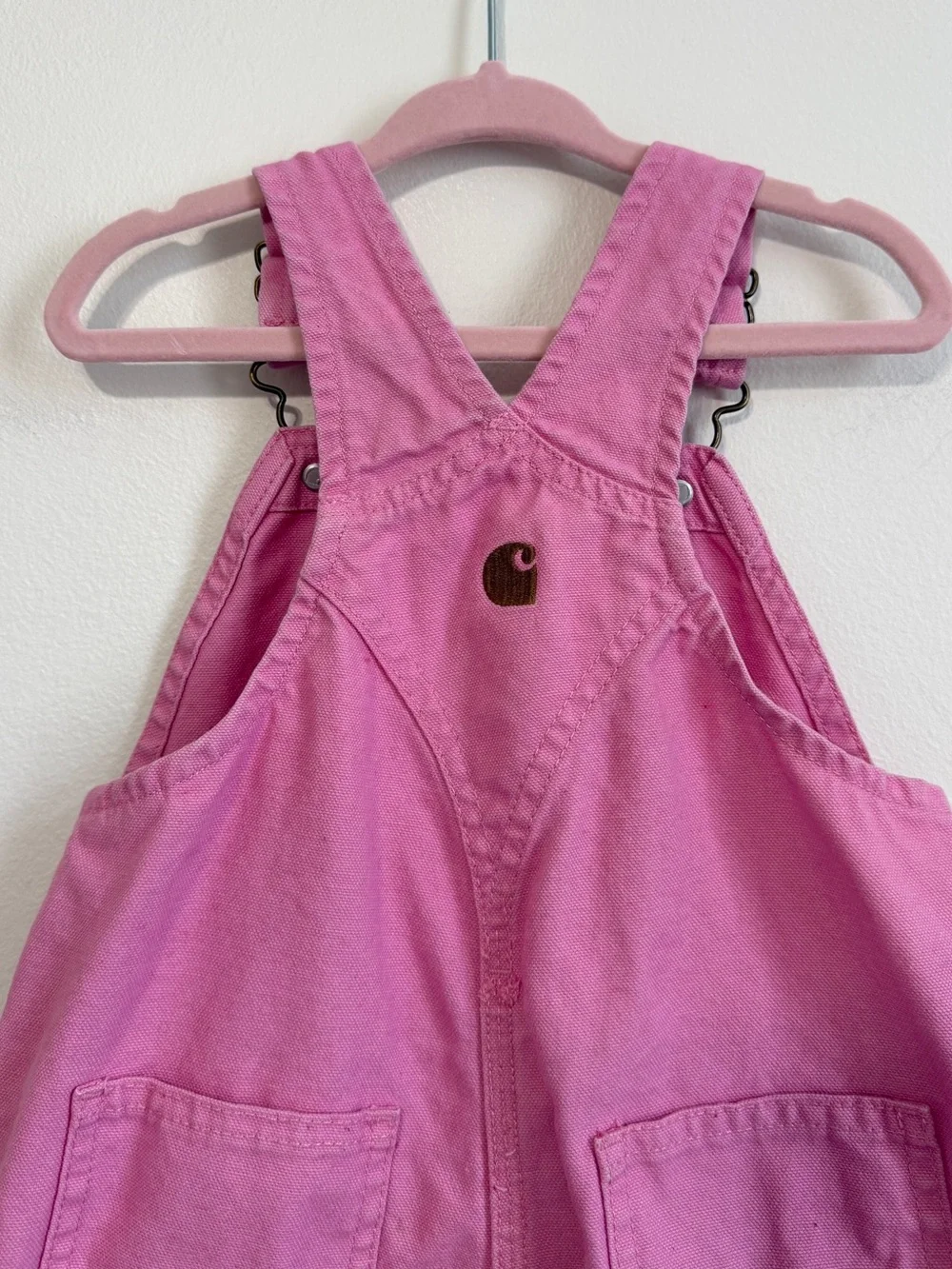 Carhartt Pink Overalls 2T Toddler Baby Girl’s Denim Cotton Fall Winter